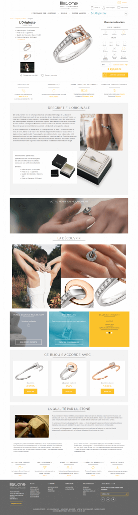 lilistone page produit