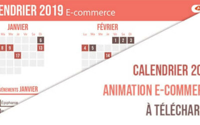 Calendrier 2019 des animations e-commerce